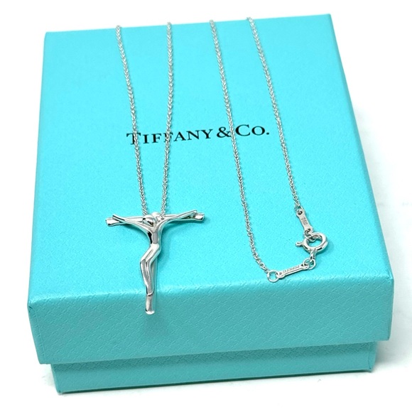 Authentic Tiffany & CO. Elsa Peretti Jesus Christ Crucifix Necklace. - Picture 12 of 16